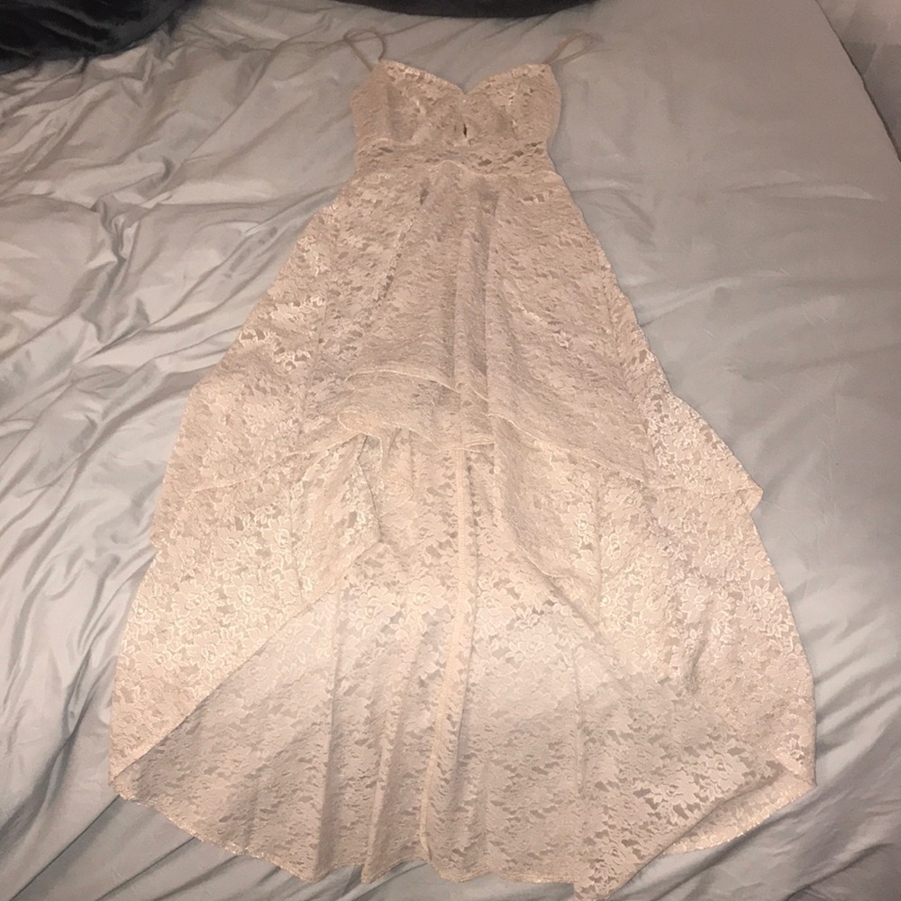 Charlotte Russe V-Neck High-Low Dress